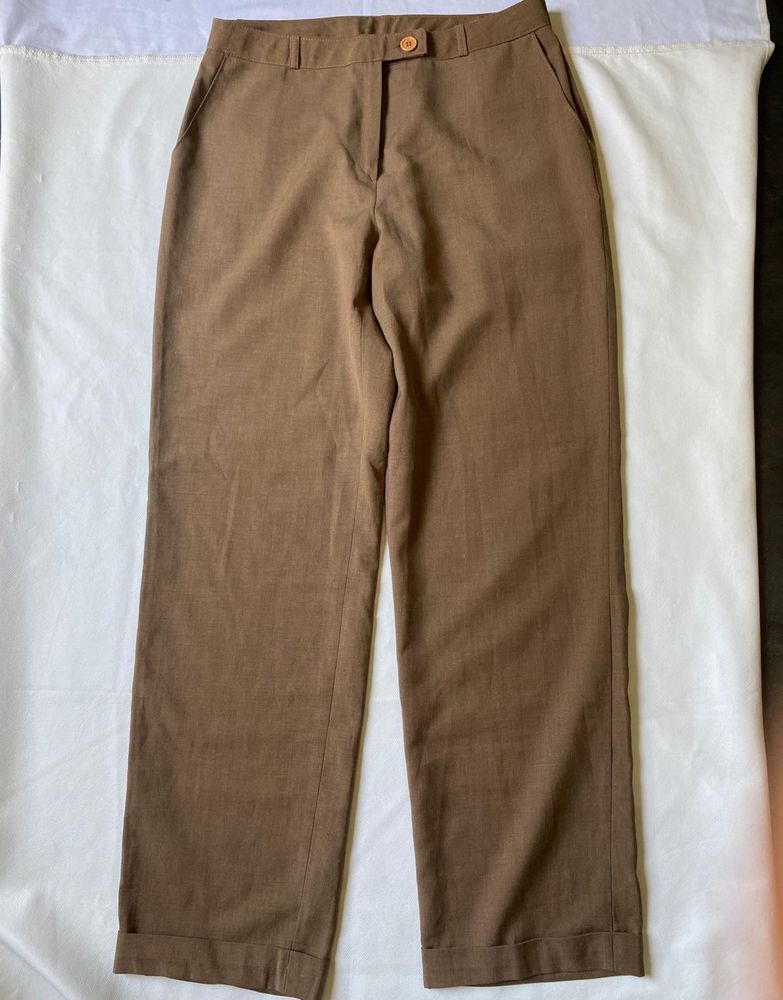 Brown Straight Leg Pants