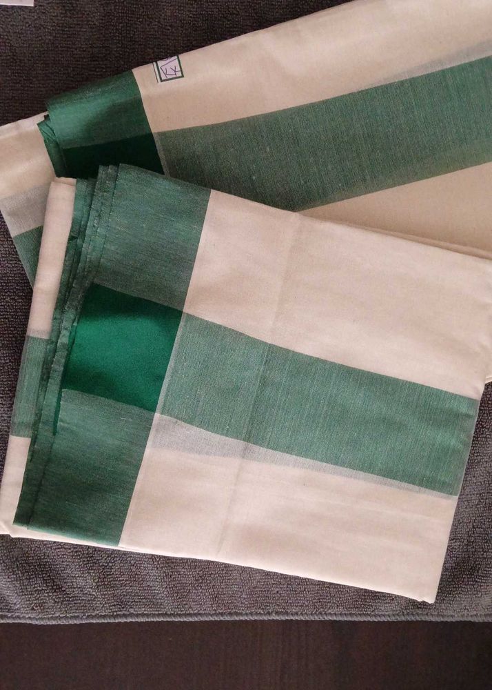 Kerala Kasavu Saree And Settu Mundu