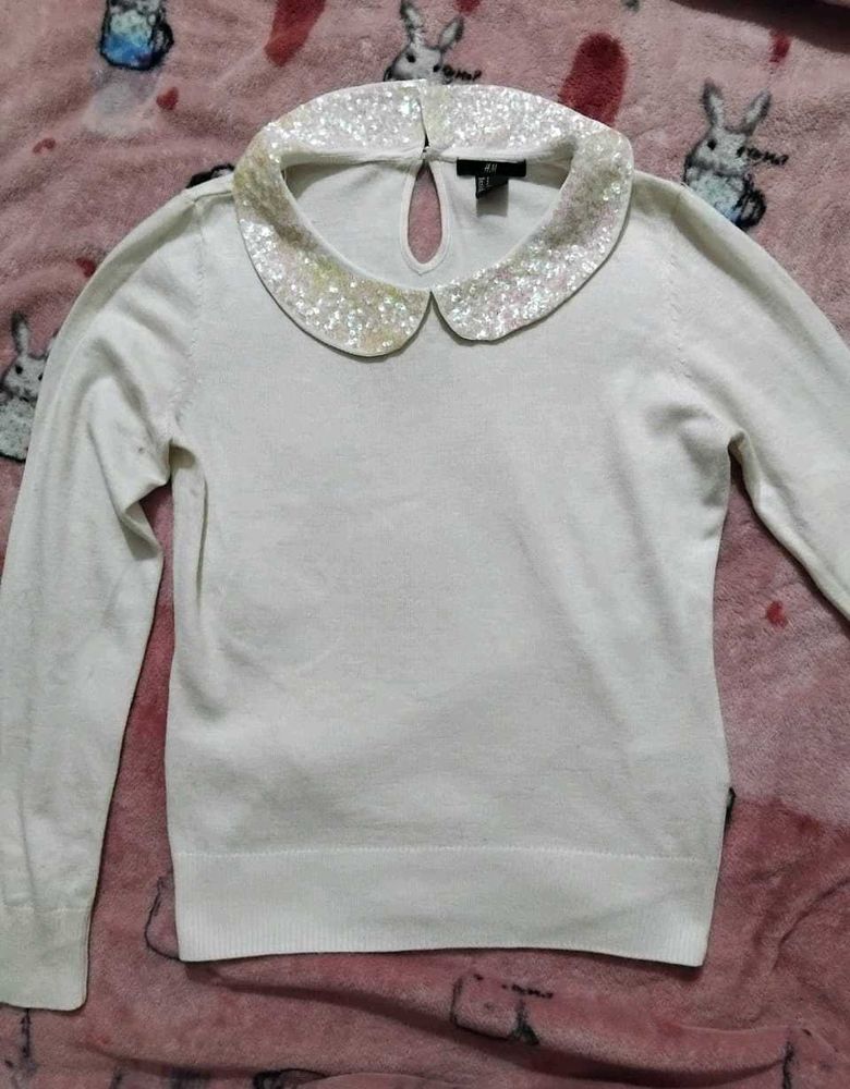 Sparkly Collar Sweater