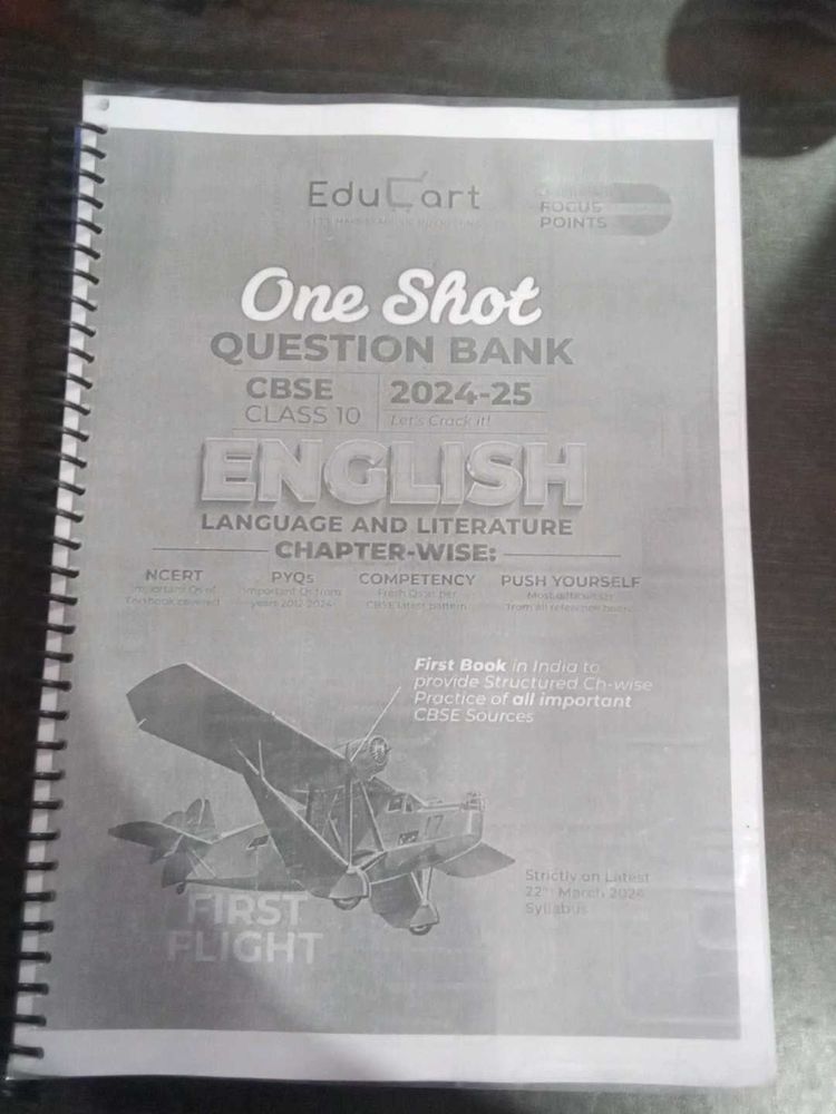 Educart 10th English QB One Shot (Printed Version)