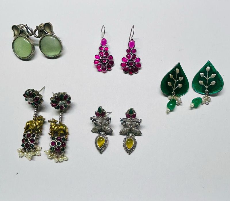 5pair Of Casual Earrings