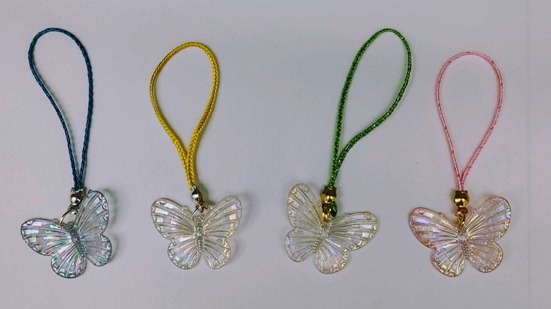 Butterfly / Enamel Mini Phone Charms