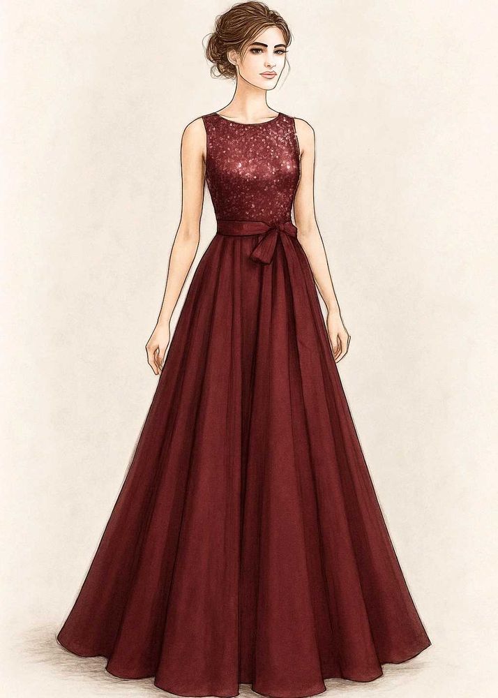 Elegant Sequin Prom &amp; Formal Gown