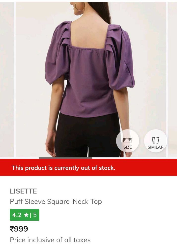 Puffed Hand Crop Top