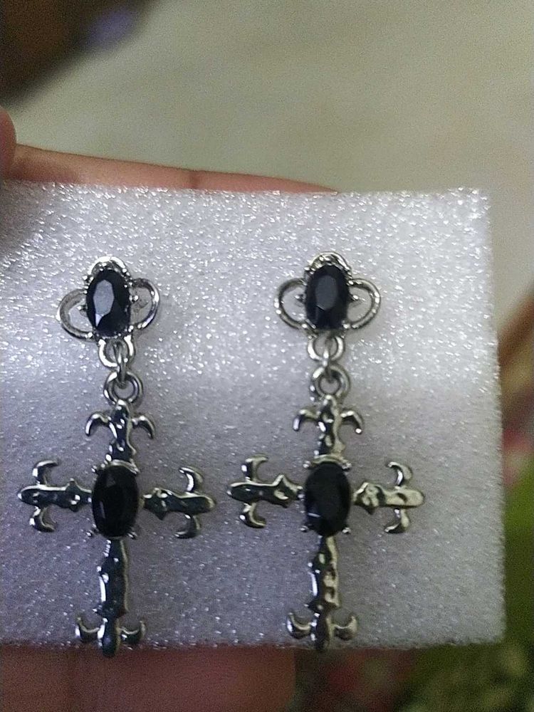 Cross Dangle Earrings