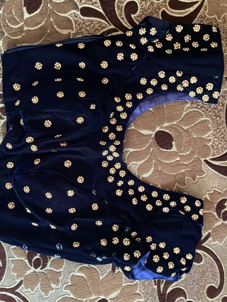 Beautiful Bridal Lehenga : Navy Blue
