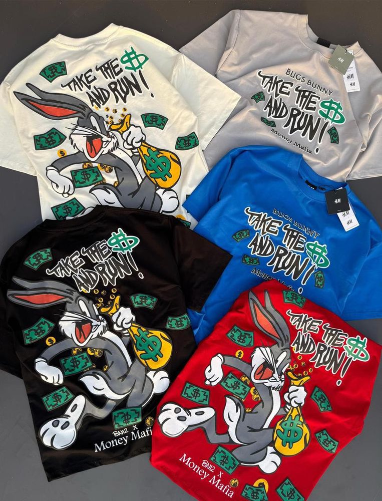 Bugs Bunny &#34;Take the $ and Run&#34; Graphic Tee