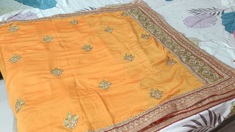 Elegant Embroidered Saree