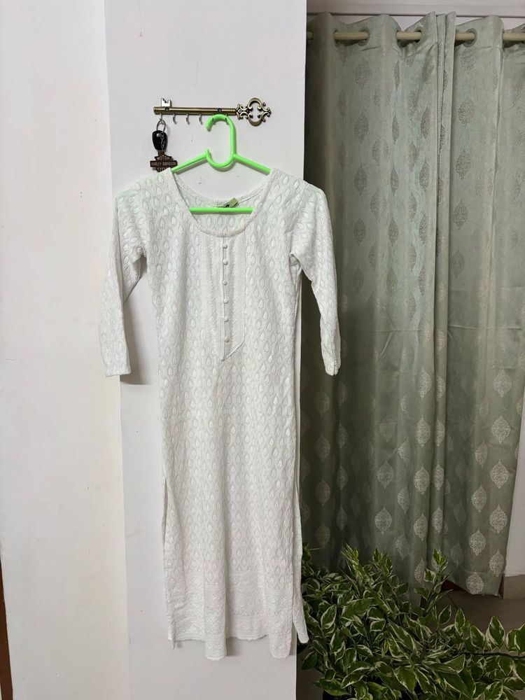 white straight Kurti
