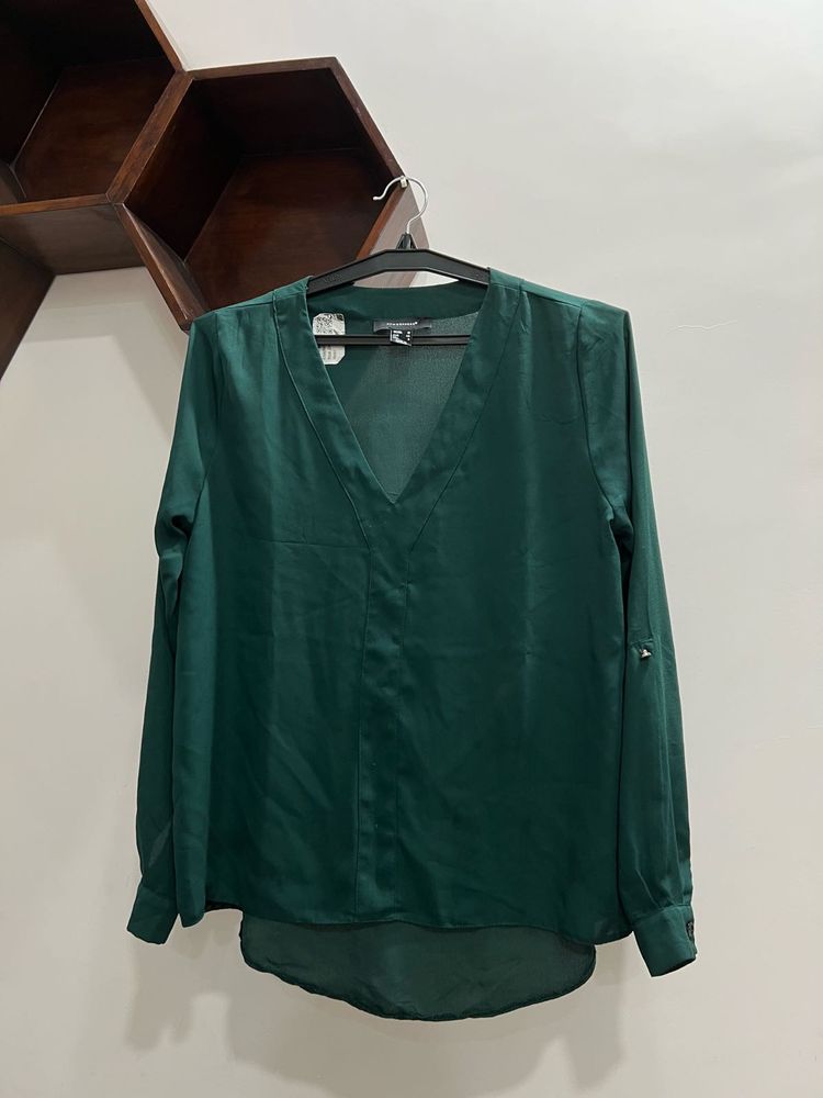 Elegant Green Blouse