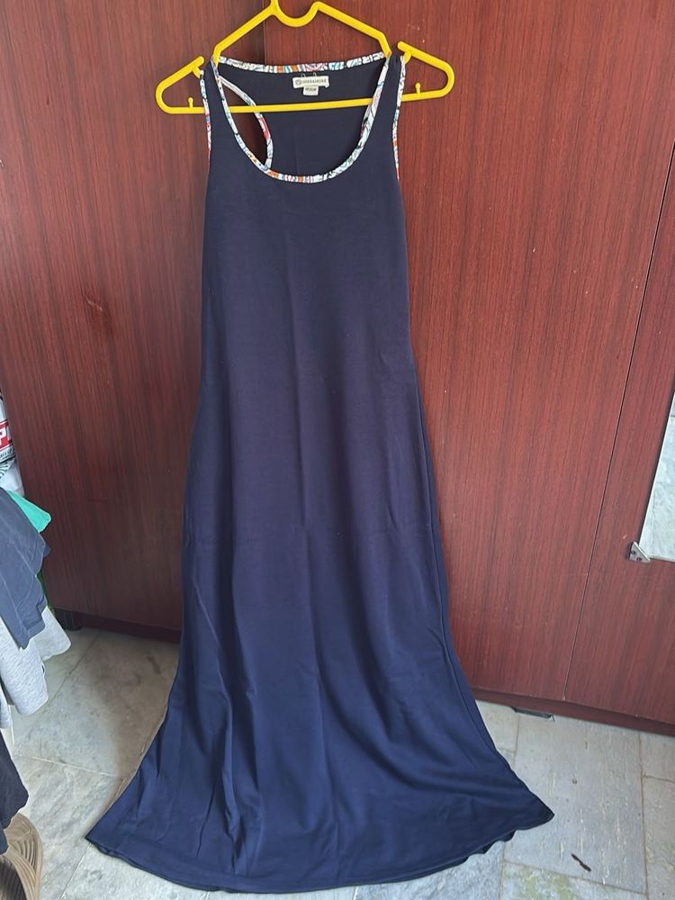 Elegant Navy Maxi Dress