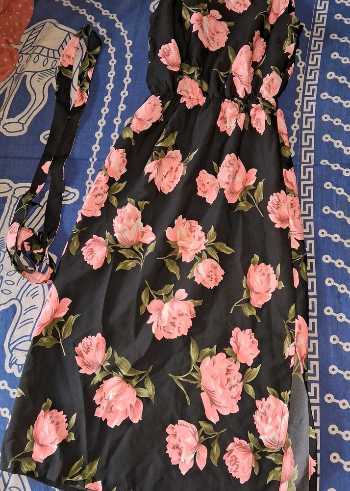 Floral Aline Sleevless Dress