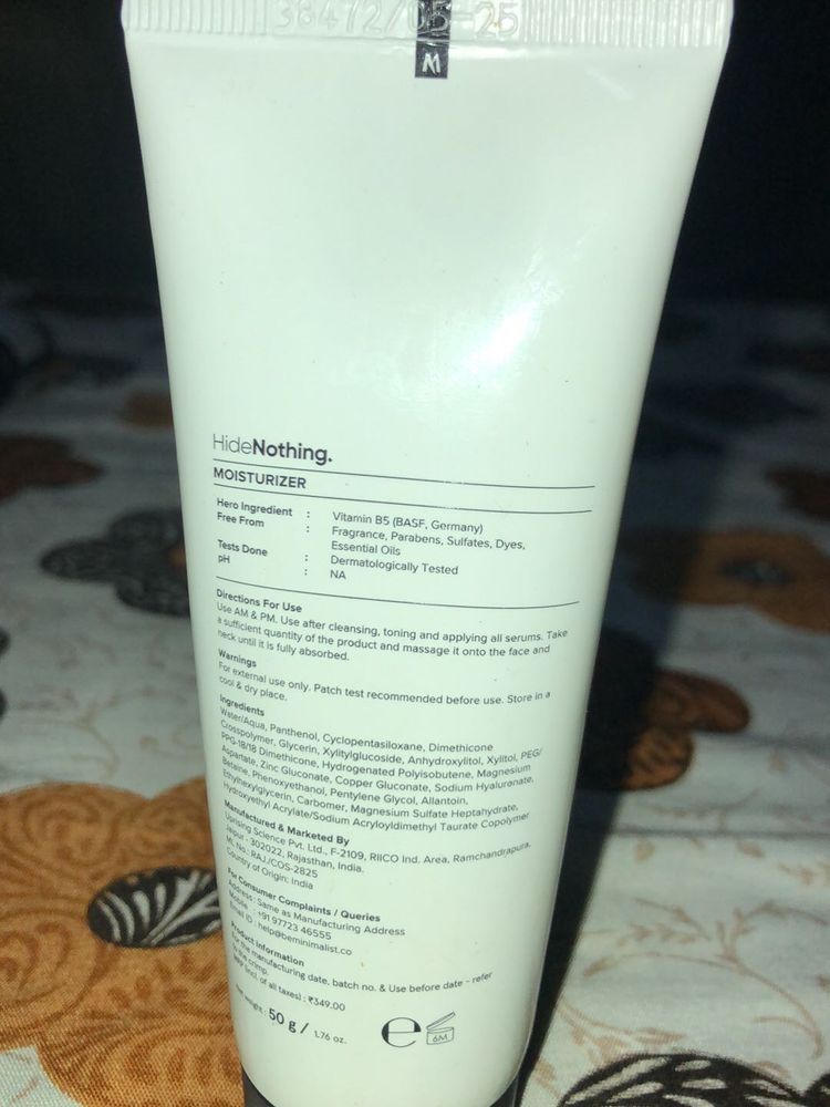 HideNothing Moisturizer