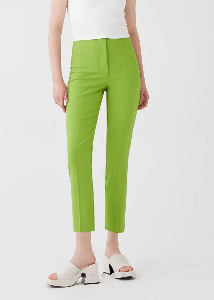 Green Straight Leg Pants