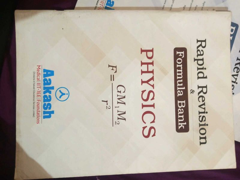 Aakash Rapid Revision Formula Bank Neet