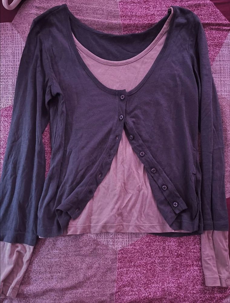 Layered Look long sleeve top