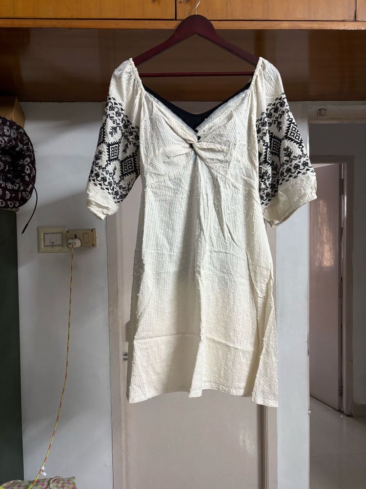 Embroided dress + Padded Cami