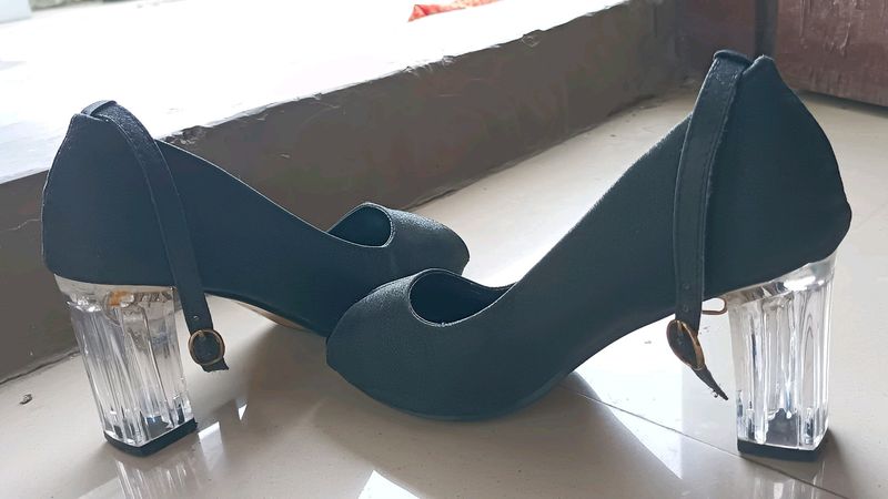 Black Transparent Heel👠🖤