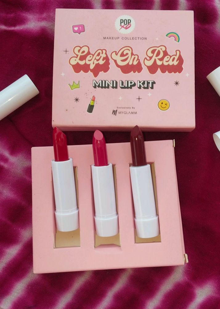 POPxo Makeup Mini Lip Kit -(Set Of 3)🌸🧡