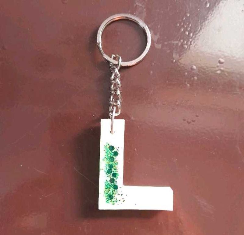 Initial 'L' Keychain