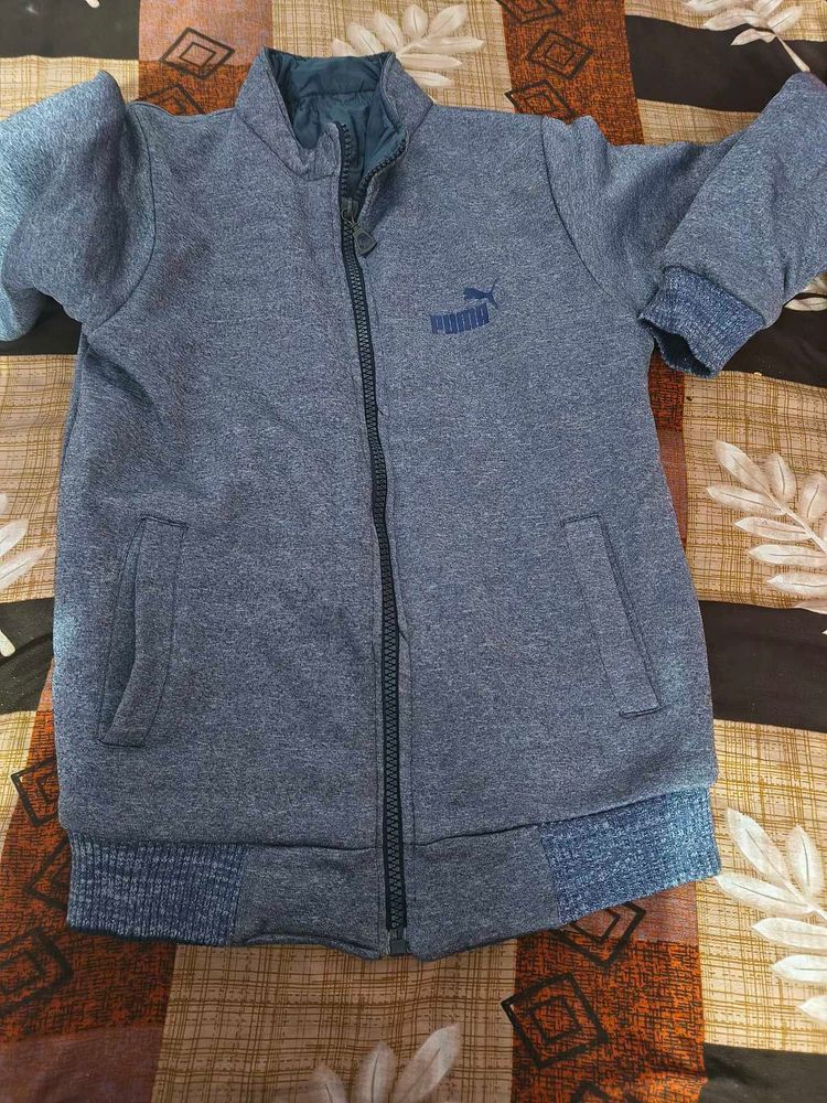 Puma Blue Jacket used but like new no flaw m size