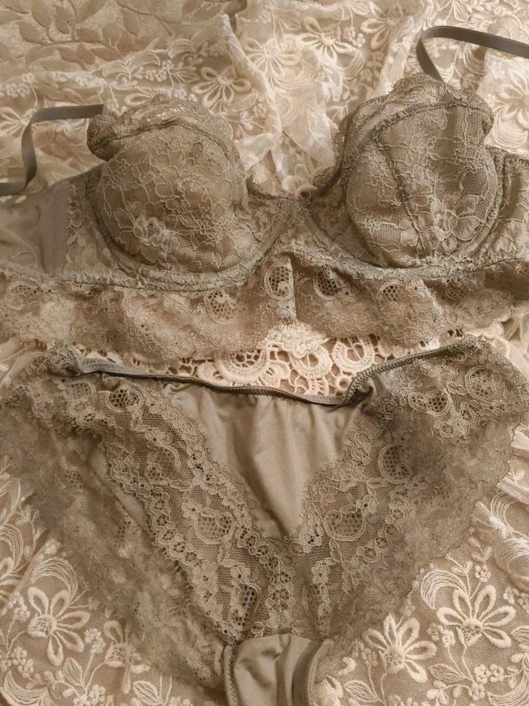 Gorgeous Lace Sage Green Lingerie Set