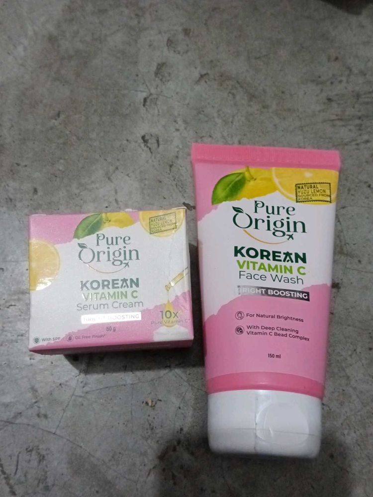 Pure Origin VitC Combo of Facewash+ Face cream