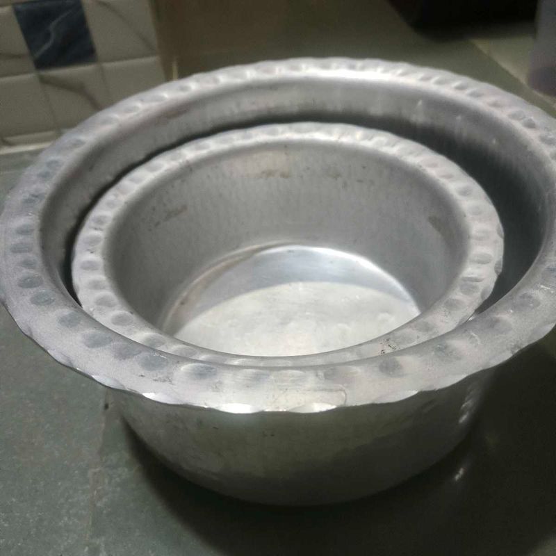 Aluminum Cooking Pots (Set of 2)