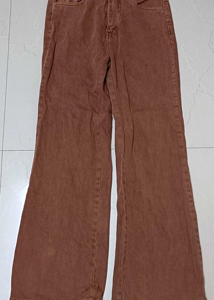 BROWN STRAIGHT JEANS