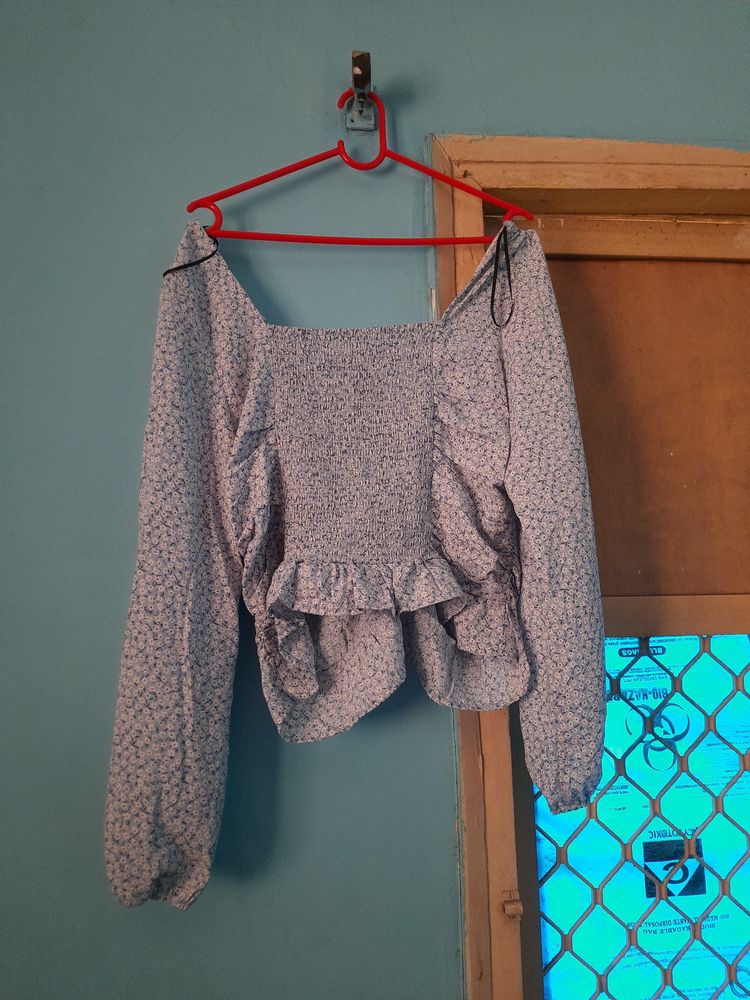 Blue Flower Top