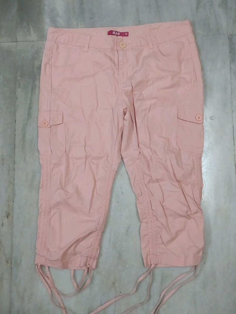 Peach Capri Pants