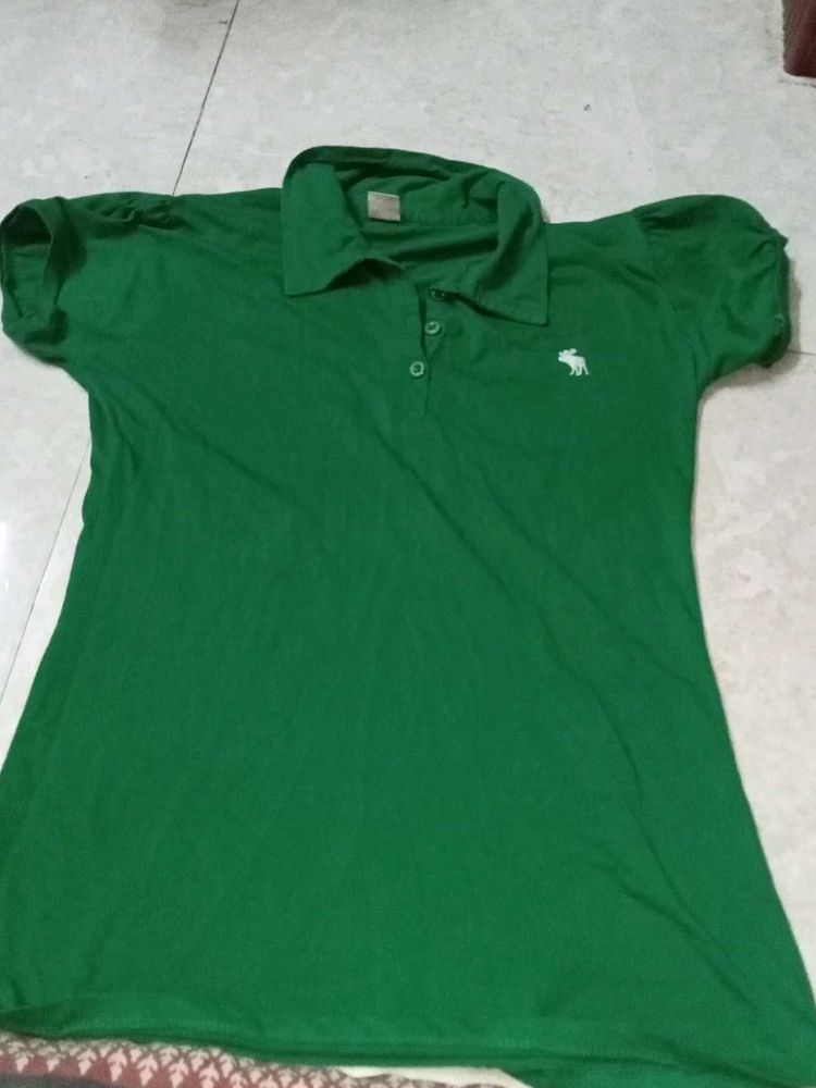 Abercrombie Green Polo Shirt