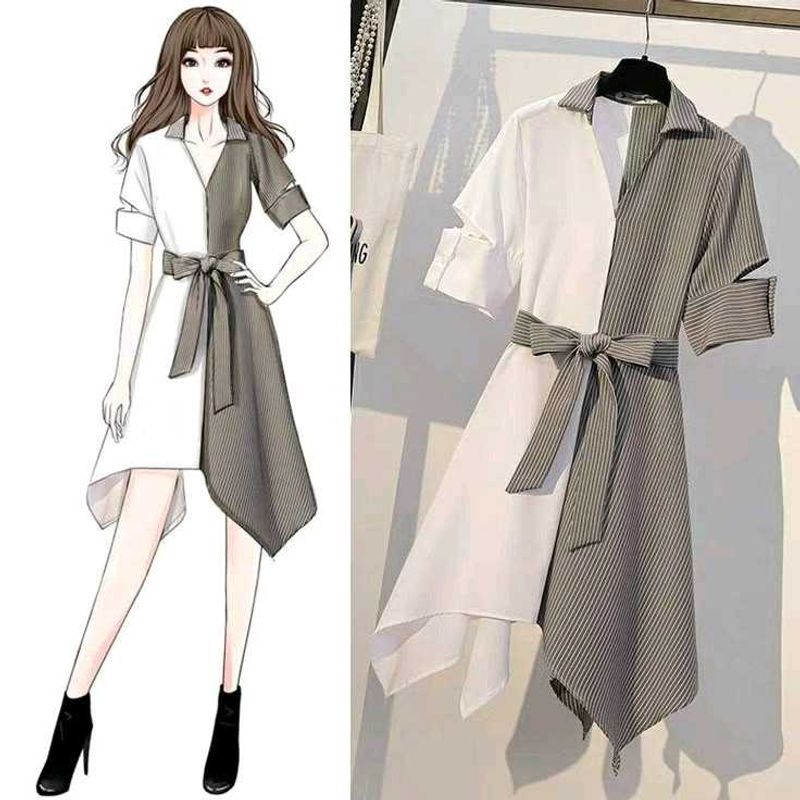 Korean shirt dress