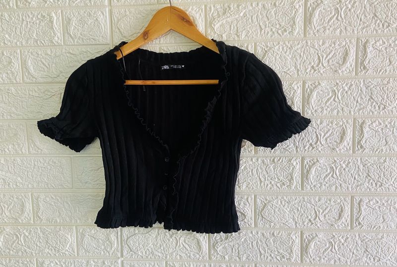 Zara Ribbed Top