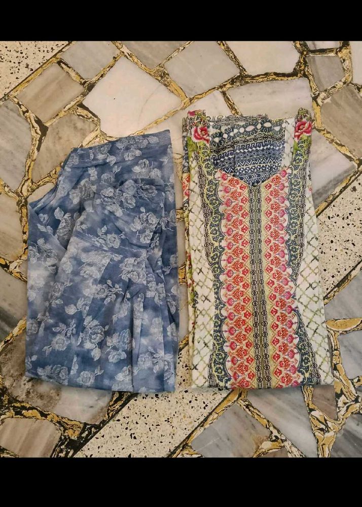 Floral Kurta Set Without Dupatta