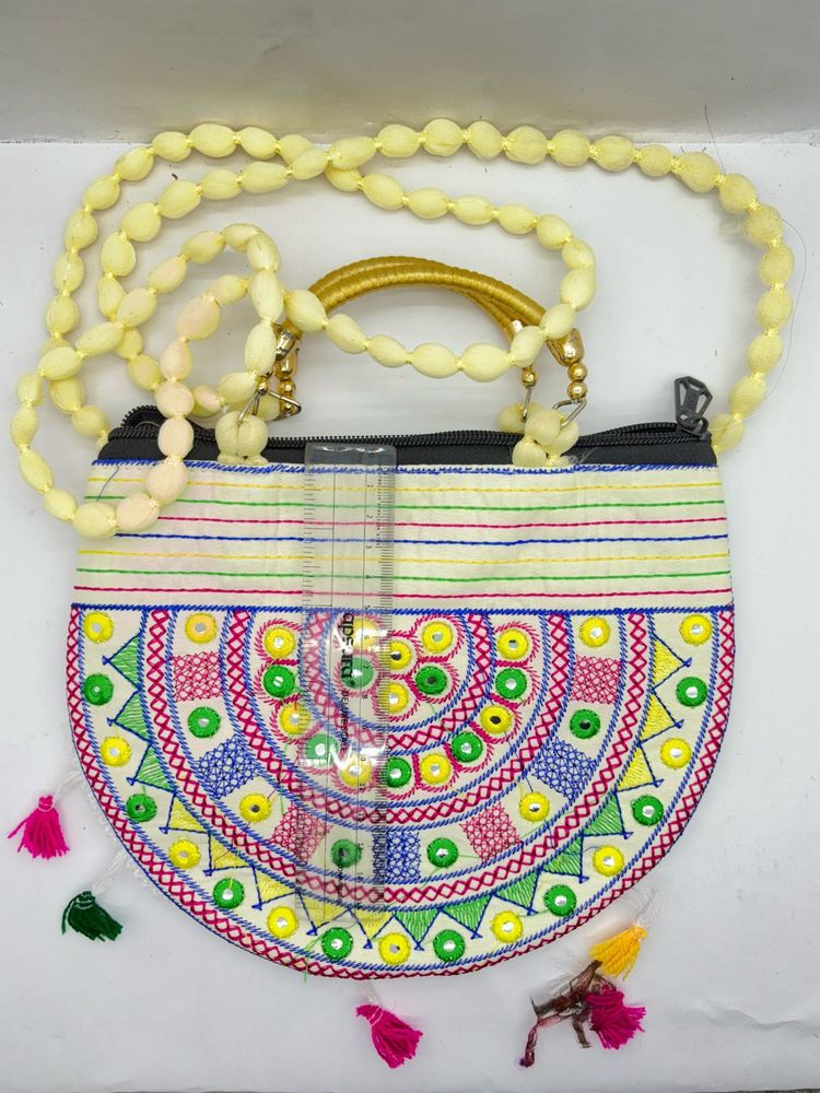 Embroidered Sling Bag