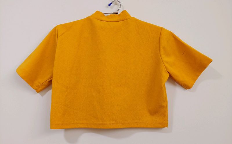 Womens High Neck Crop Top