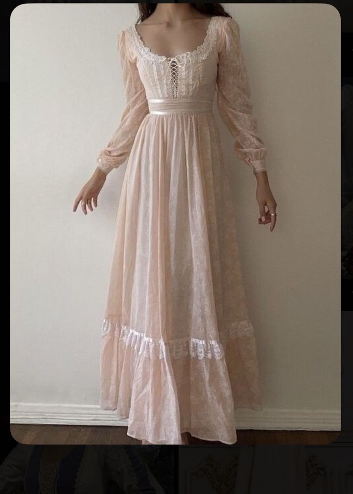 Pinteresty Vintage Romantic Pink Lace Dress