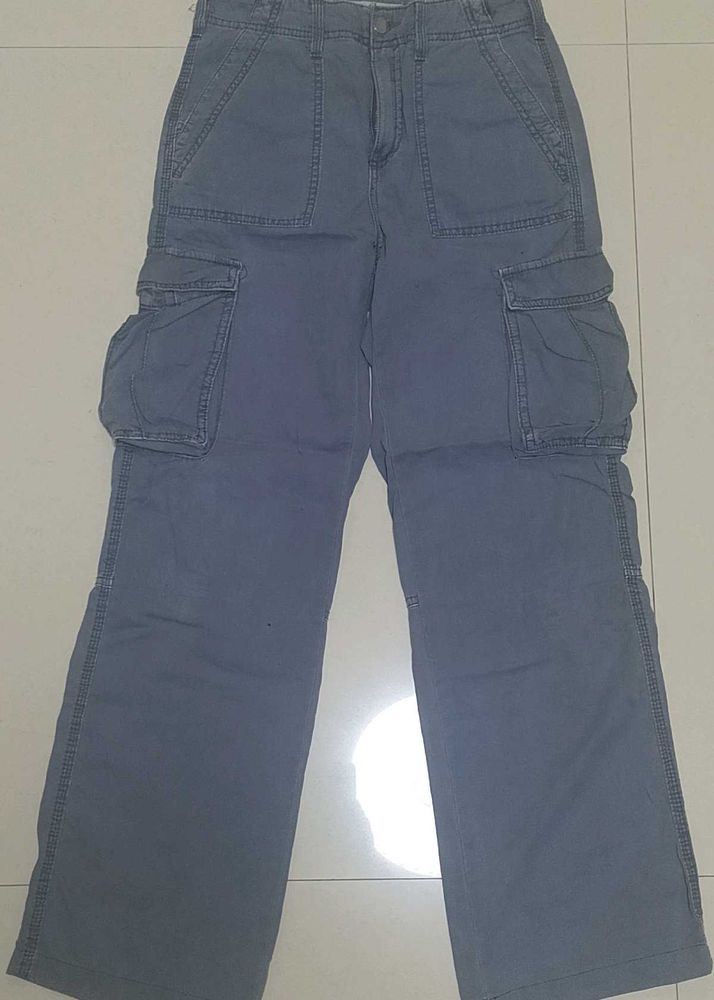 Blue Bershka Cargos