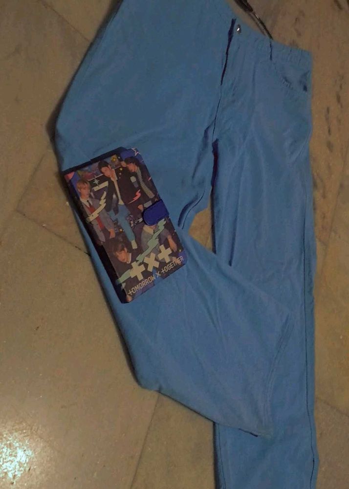 Blue Casual Pants