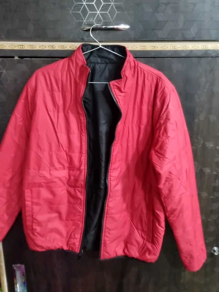 Men&#39;s Reversible Red &amp; Black Jacket