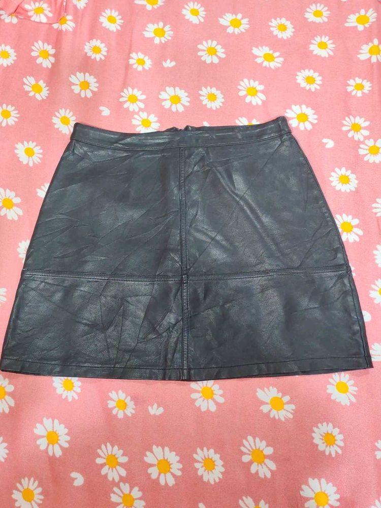 Leather Mini Skirt