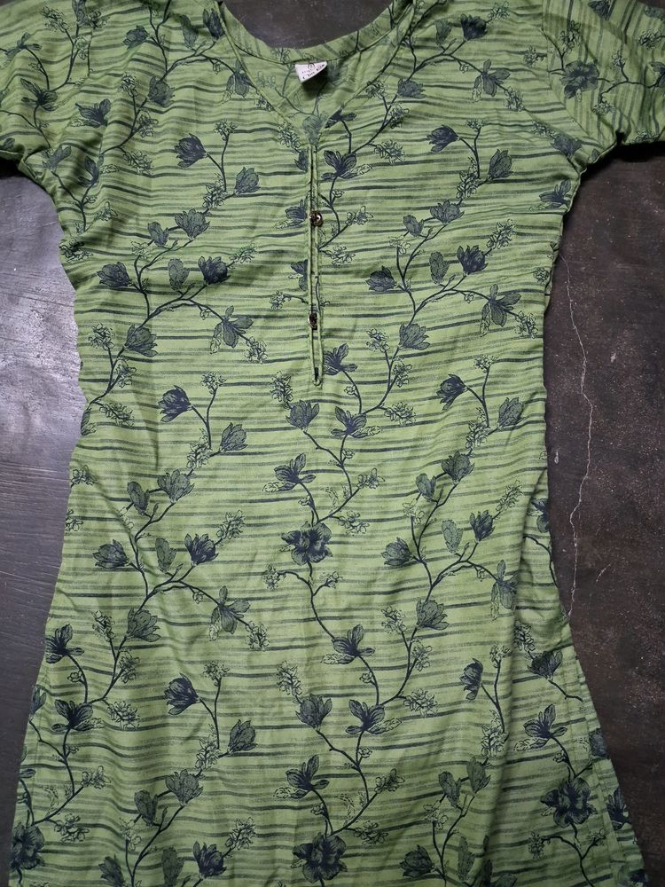 Green Daily Wear Kurta For Women
