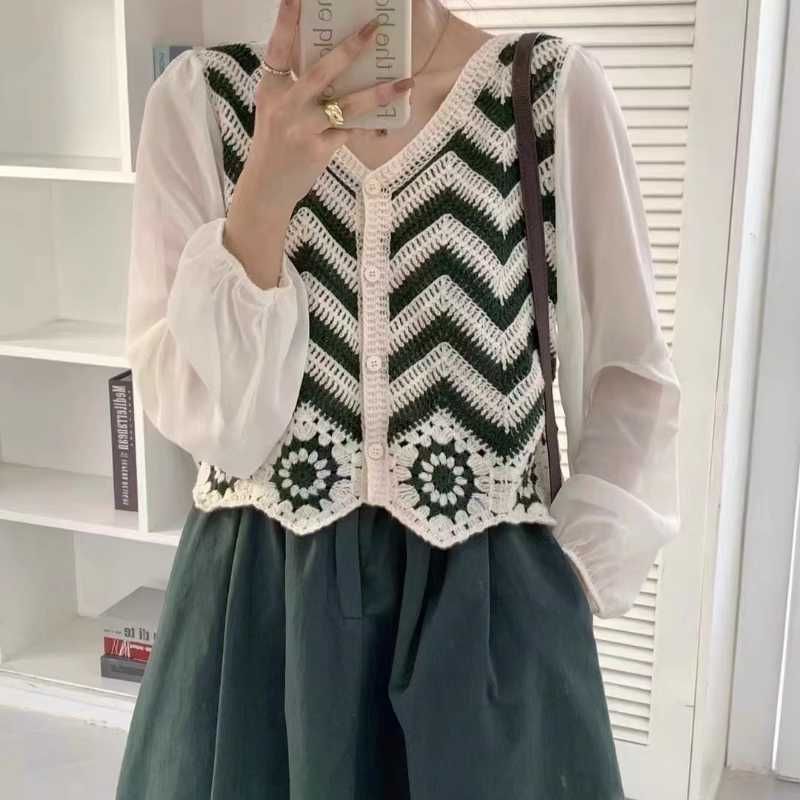 Crochet Knit Cardigan