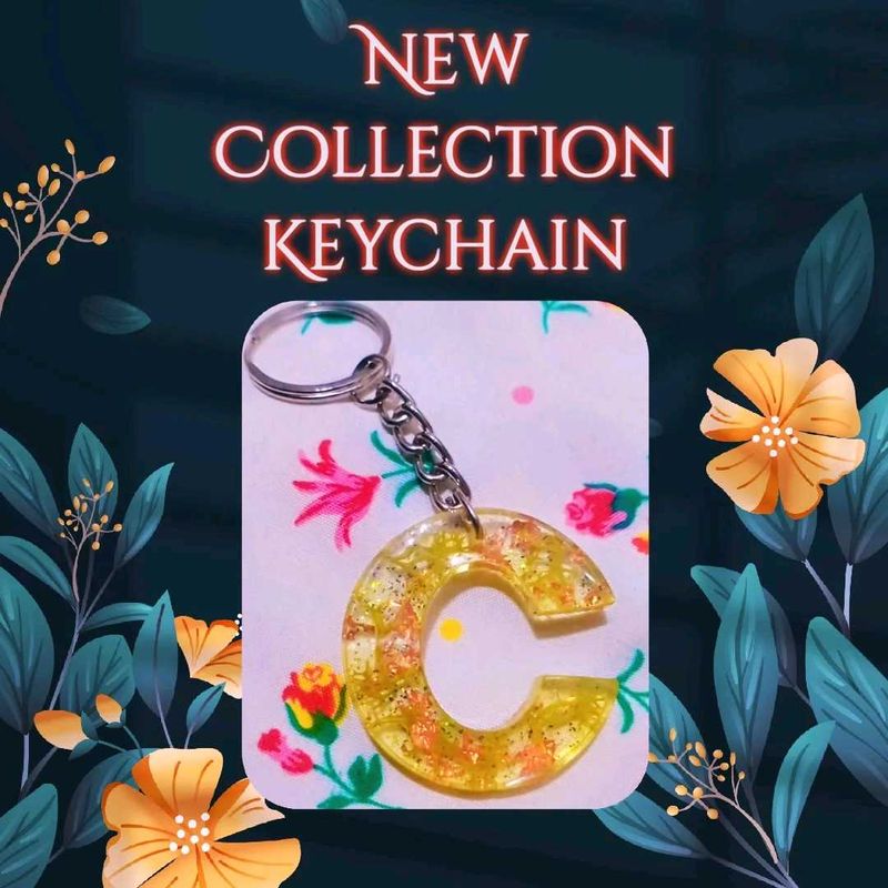 Green Forest Resin Keychain 💚