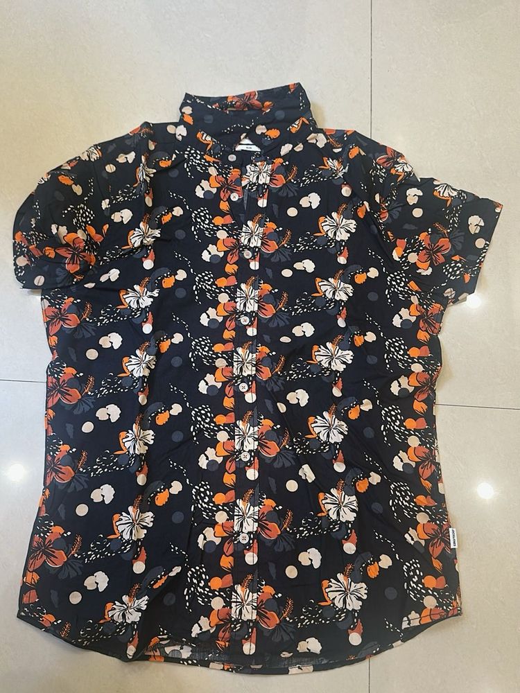 Floral Button-Down Shirt