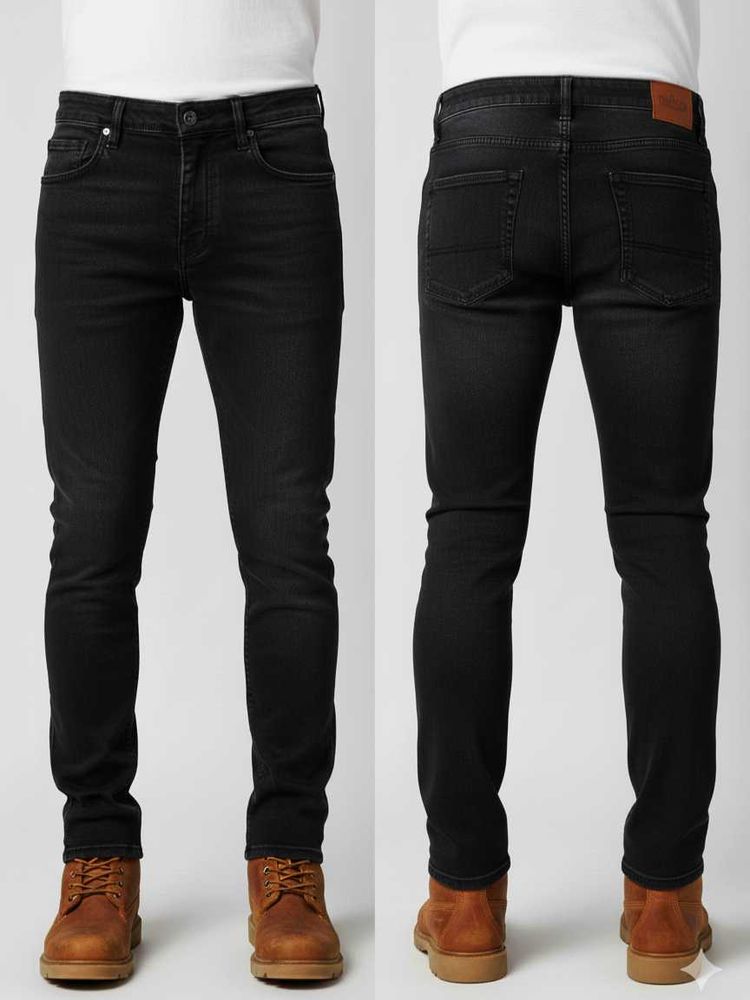 Black Jeans Slim Fit Denim Pants
