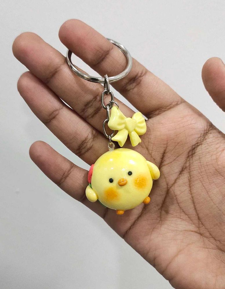 Cute Chick Keychain | Handmade Pastel Charm 🐥🎀