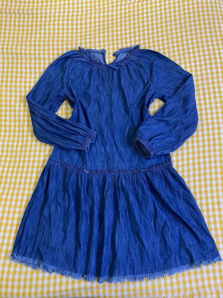 Cute Denim Dress 10-12 Yrs(bust 32-34)