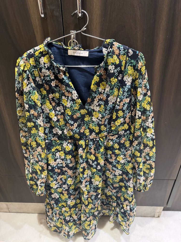 Floral Print Mini Dress